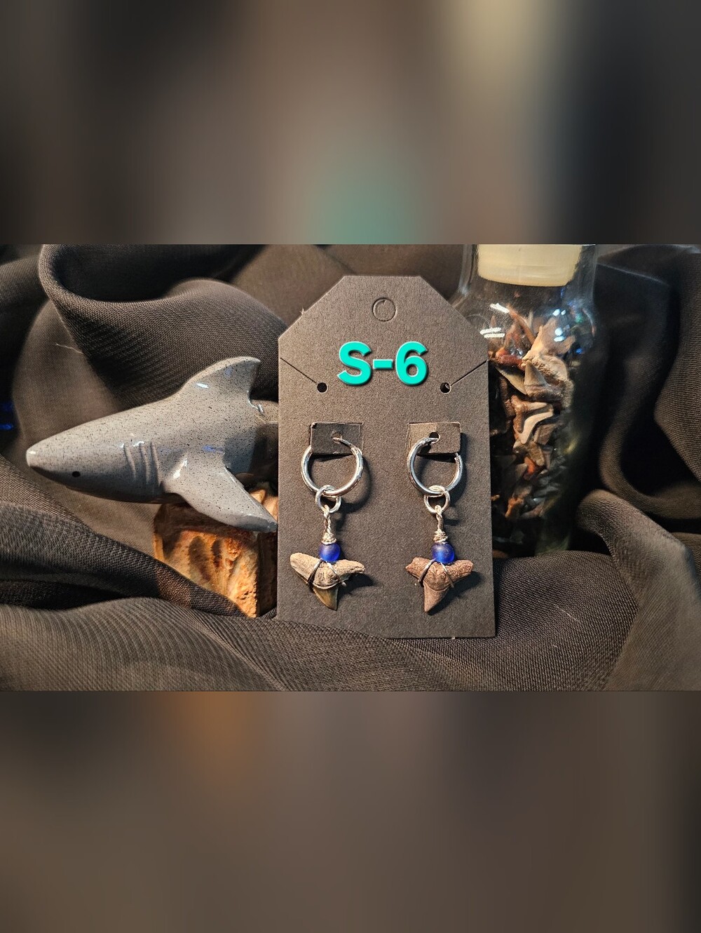 Shark Tooth Earrings (S-6)